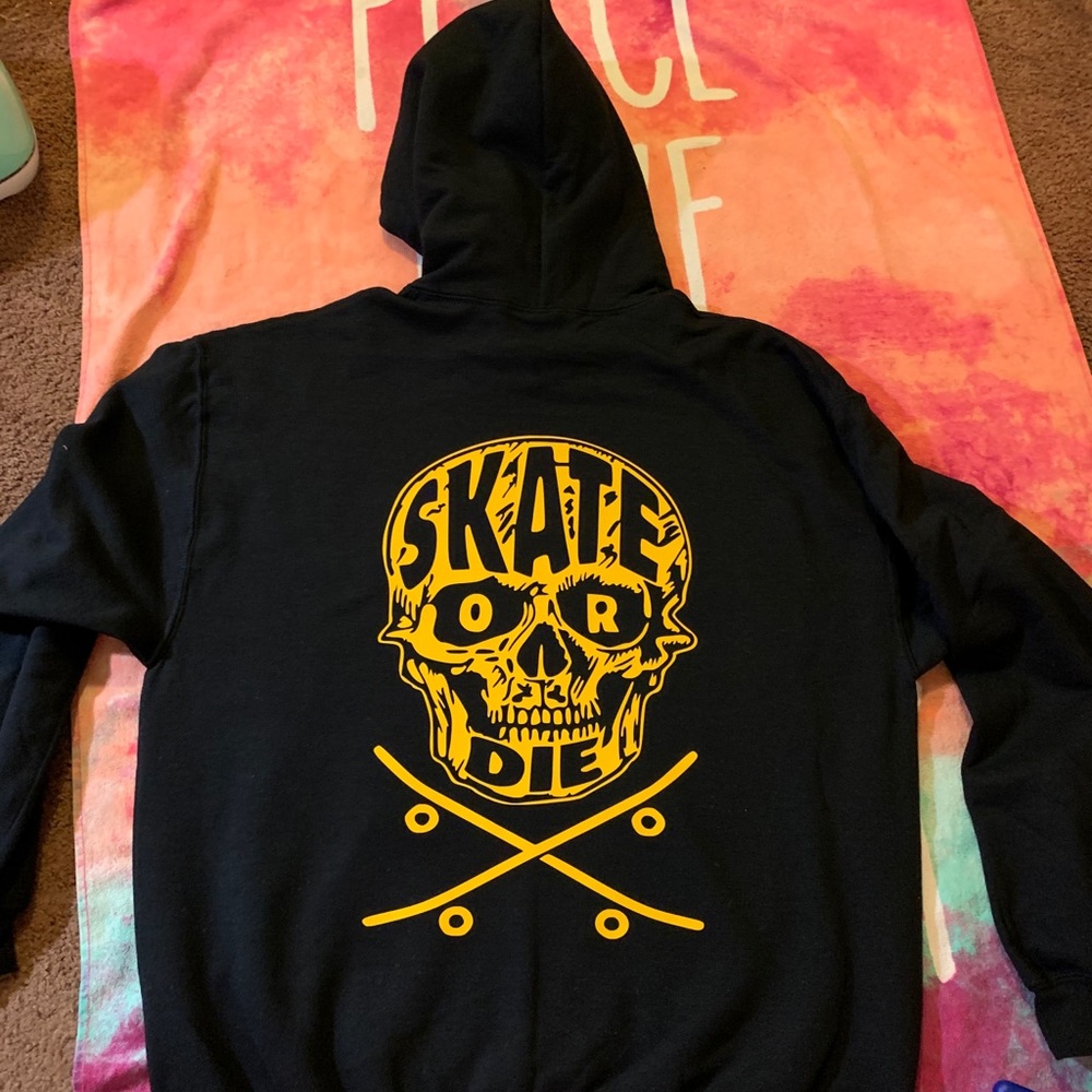 Skate or die Graphic pullover Hoodie - Picture 4 of 11